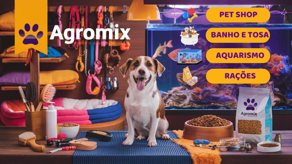 Foto da capa de Agropecuária em Águas Lindas - Agromix | Banho e Tosa | Aquários | Banho e Tosa em Águas Lindas - Agromix